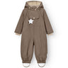 Mini A ture Morel grey Wisti Fleece Snowsuit