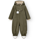 Mini A ture Olive night Wisti Fleece Snowsuit