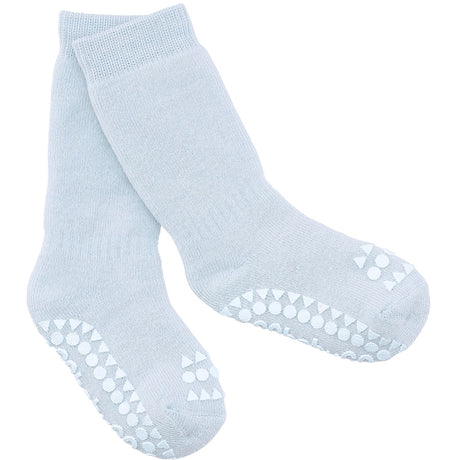 Gobabygo Sky Blue Non Slip Socks Organic Cotton