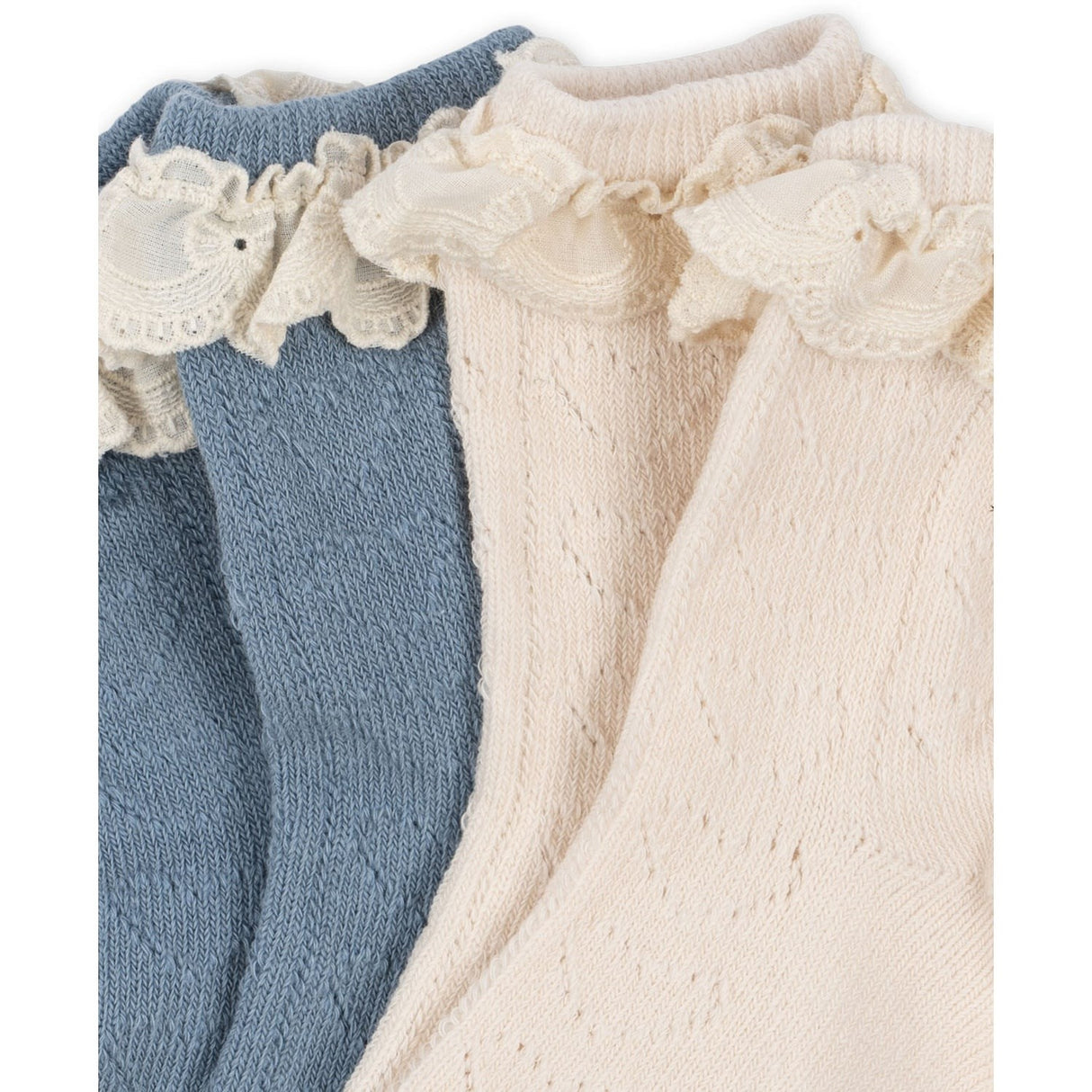 Konges Sløjd Blue Mix 2 Pack Pointelle Socks