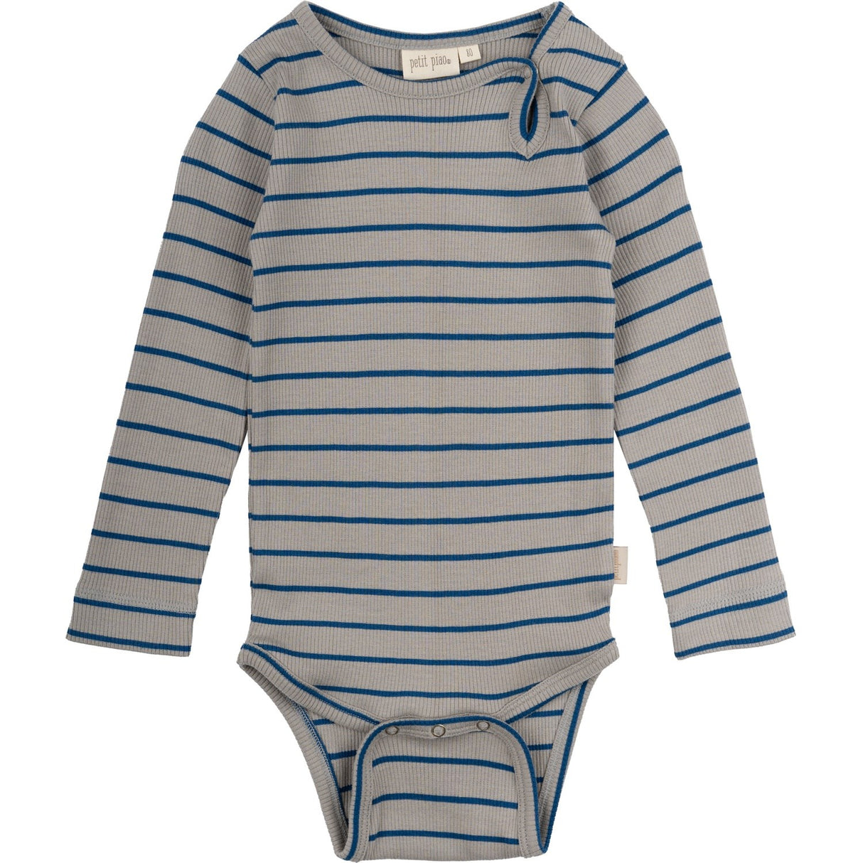 Petit Piao Deep Cobalt/Grey Stone Body Modal Thin Stripe