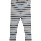 Petit Piao Deep Cobalt/Grey Stone Leggings Modal Thin Striped