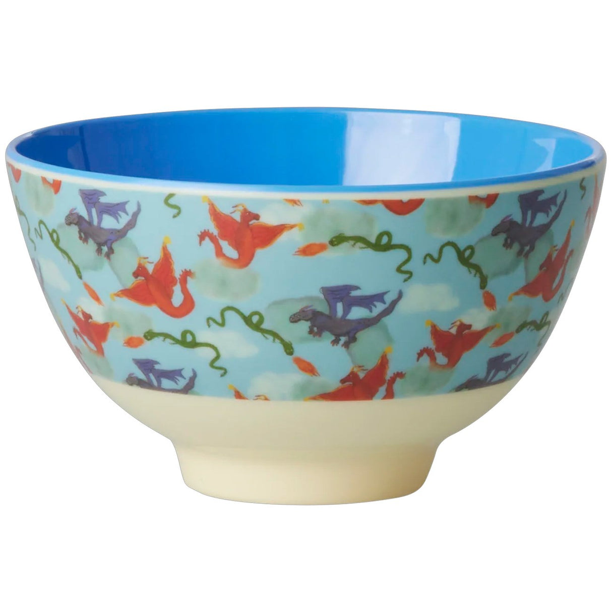 Rice  Melamine Bowl with Dragon Print - Small - 300 ml