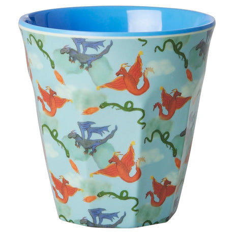 Rice   Melamine Cup with Dragon Print - Medium - 250 ml