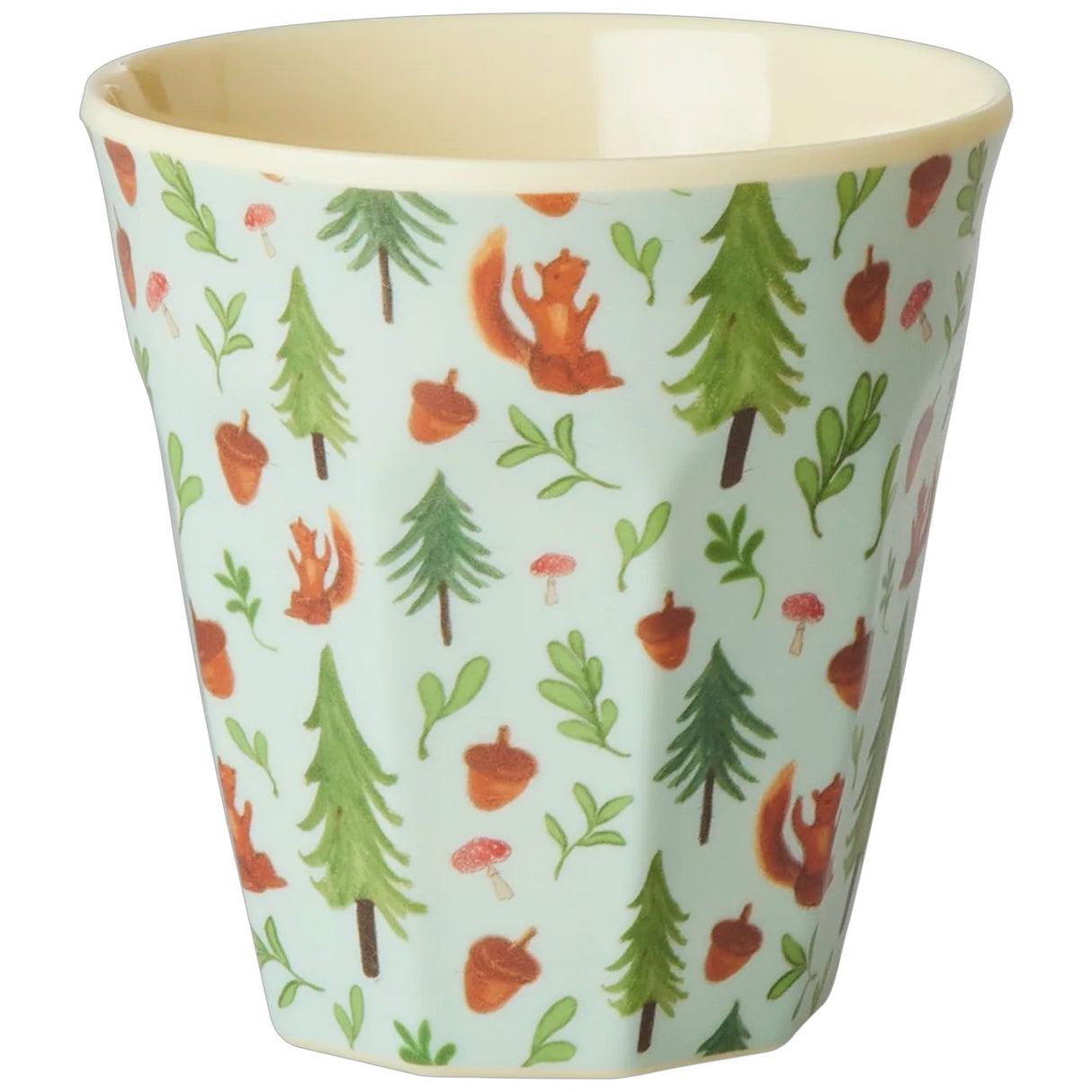 Rice   Melamine Kids Cup with Blue Happy Forest Print - Small - 160 ml