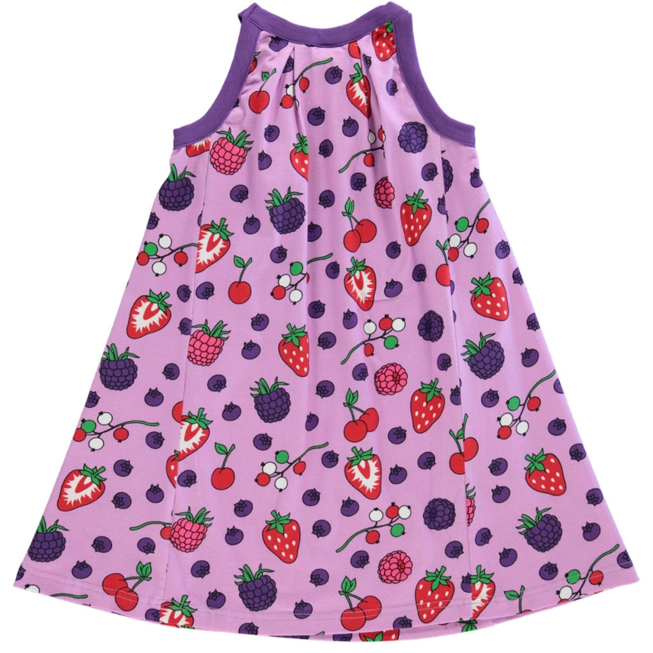 Småfolk Violet Tulle Sleeveless Dress With Berries 4