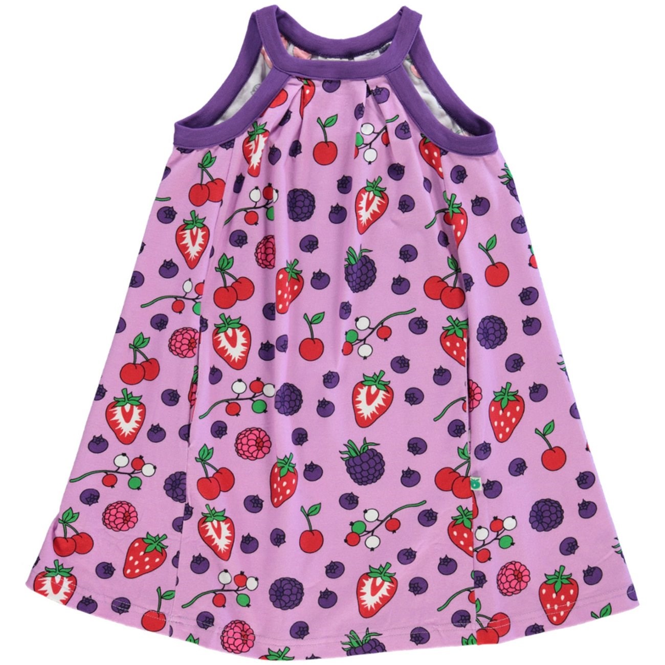 Småfolk Violet Tulle Sleeveless Dress With Berries