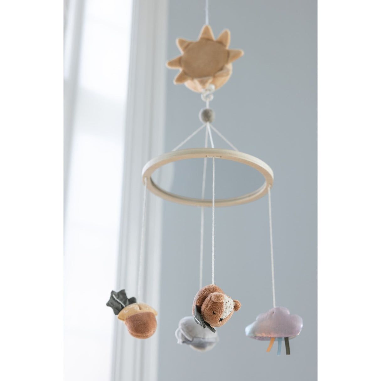 Sebra Woodland Baby Musical Mirror Mobile