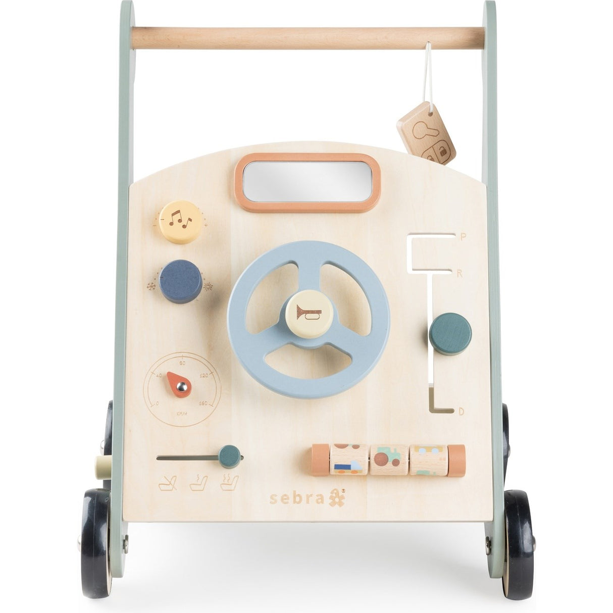 Sebra Wooden Activity Walker Car
