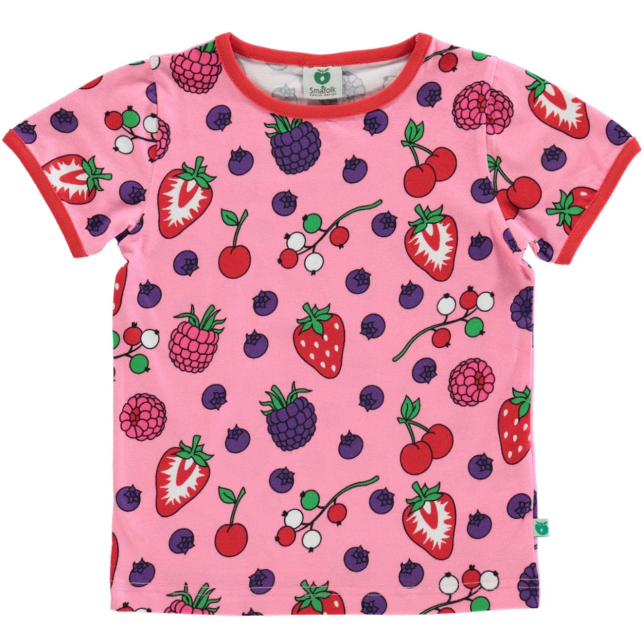 Småfolk Sea Pink T-Shirt With Berries