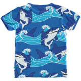 Småfolk Brilliant Blue T-Shirt With Sharks 5