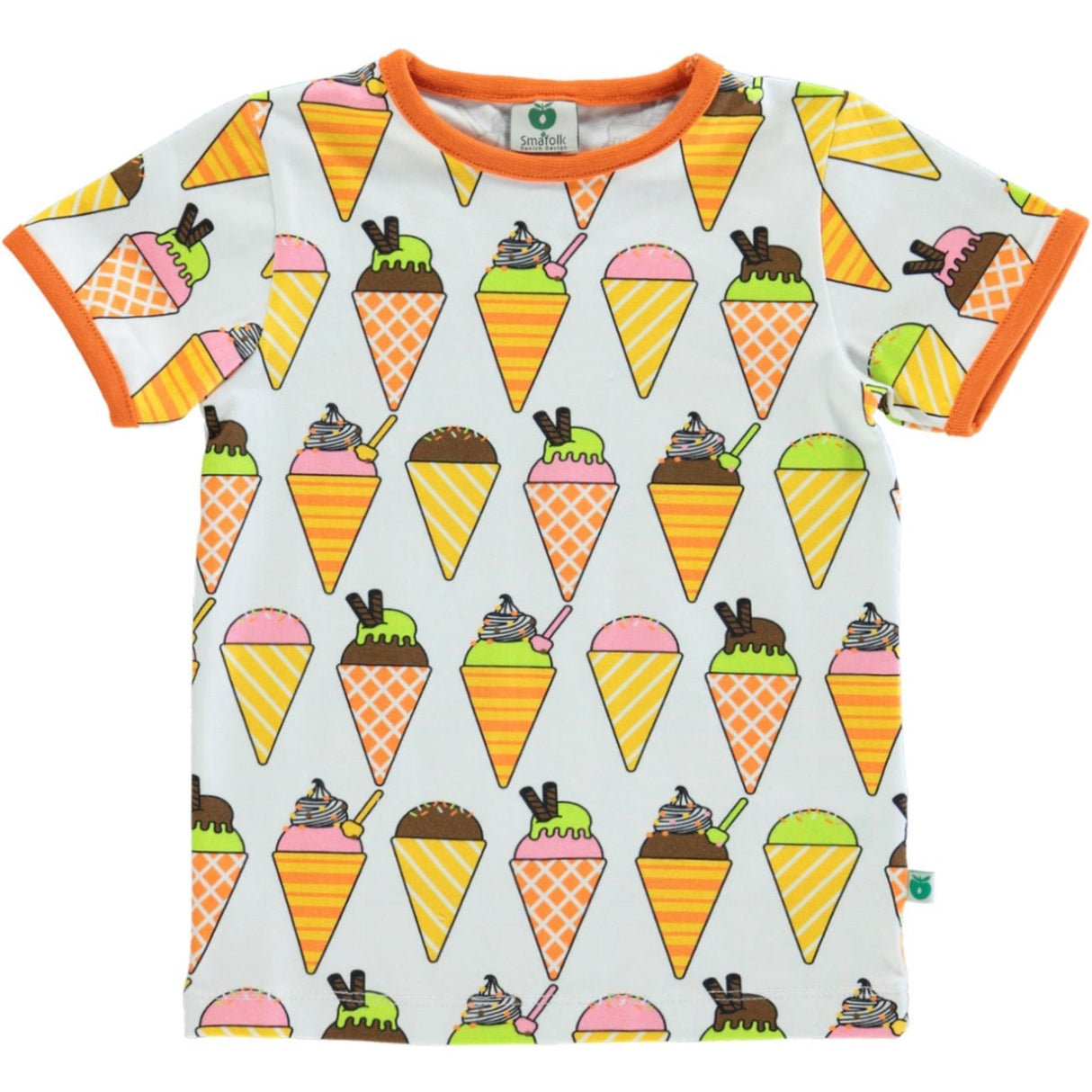 Småfolk Cream T-Shirt With Ice Cream