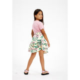 The New White Swan Campanula Flower AOP Kylie Skirt 4