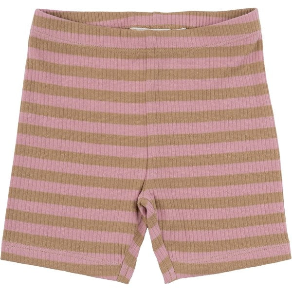 THE NEW Siblings Pink Nectar Fro Uni Tight Rib Shorts