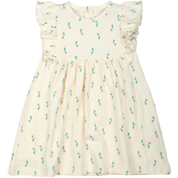 THE NEW Siblings White Swan Small Flower AOP Kenzie Dress