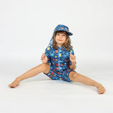 Småfolk Brilliant Blue UV50 Swimsuit With Crabs 3