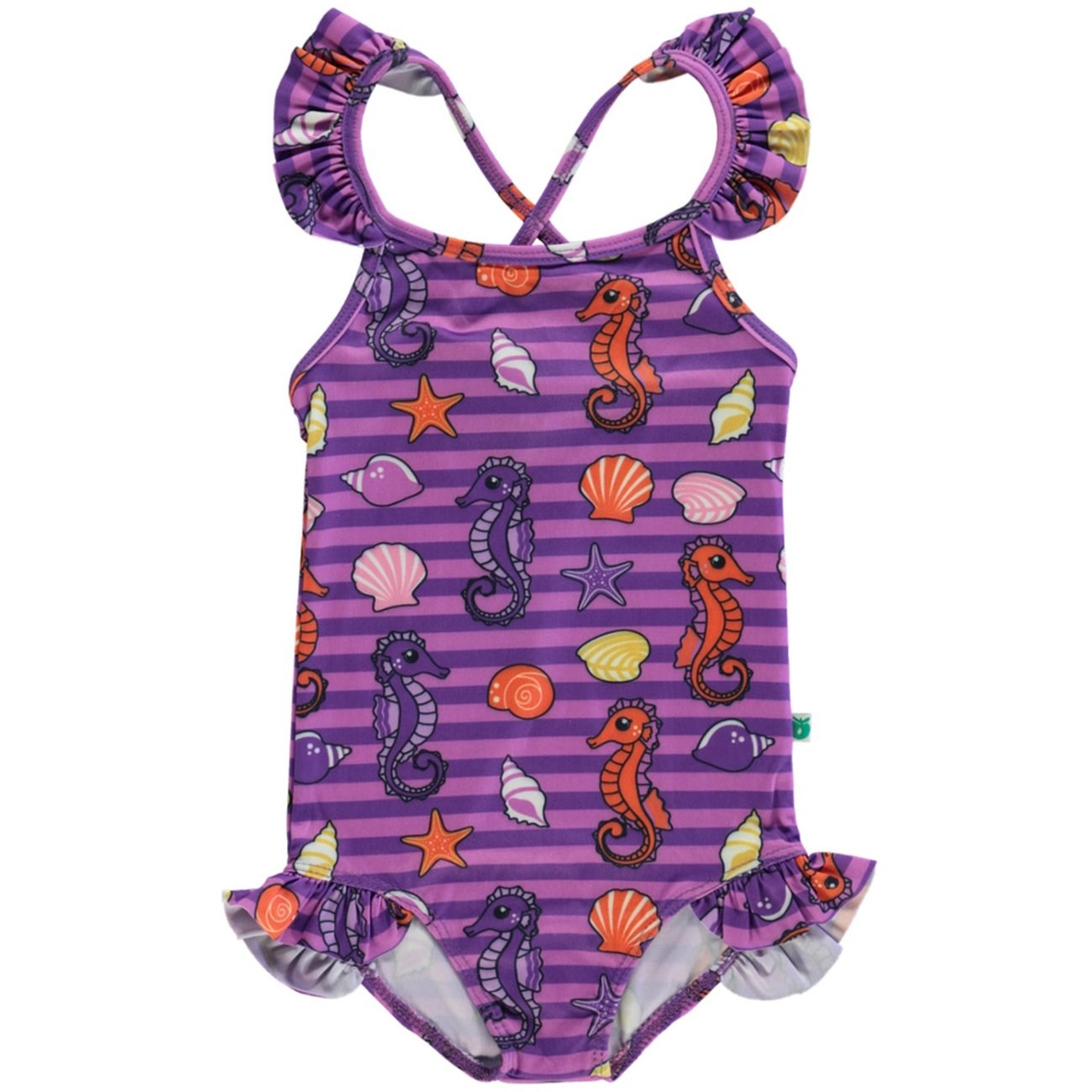 Småfolk Spring Pink UV50 Swimsuit With Seahorses