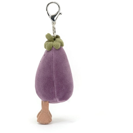 Jellycat Vivacious Vegetable Aubergine Bag Charm 12 cm 2