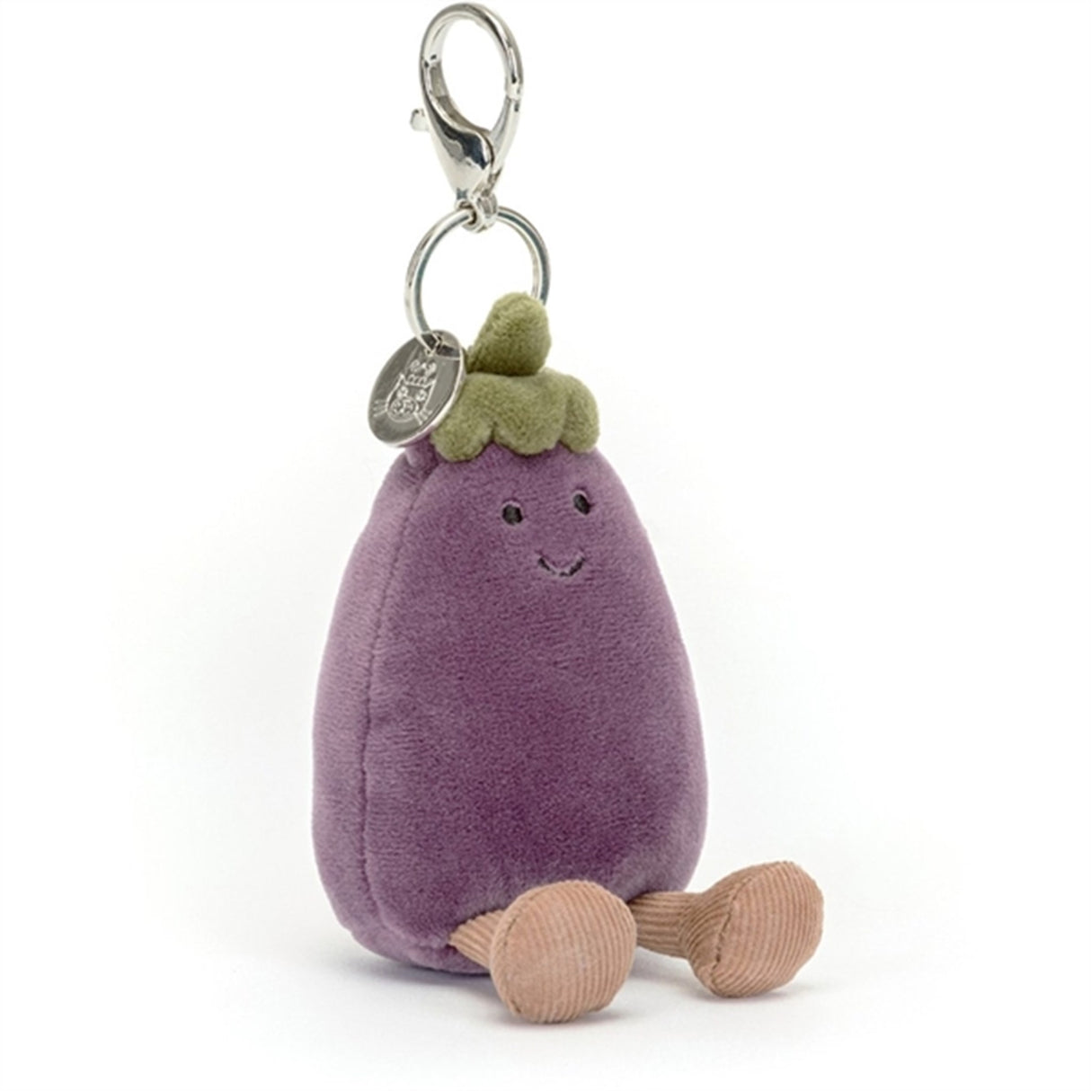 Jellycat Vivacious Vegetable Aubergine Bag Charm 12 cm