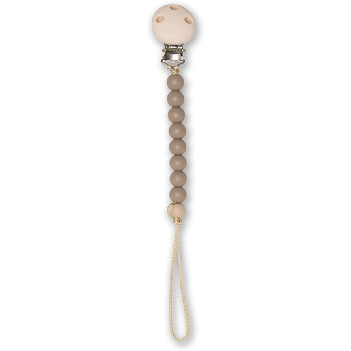 That's Mine Light Brown Abel Pacifier Strap