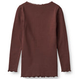 Wheat Aubergine Reese Rib Blouse 3