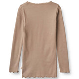 Wheat Soft Brown Reese Rib Blouse 3