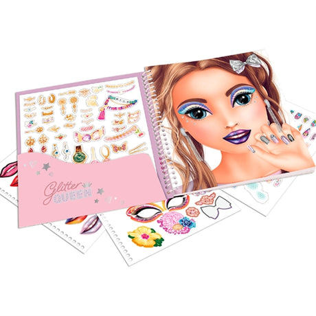 TOPModel Dress Me Up Face Sticker Book Glitter Queen 2