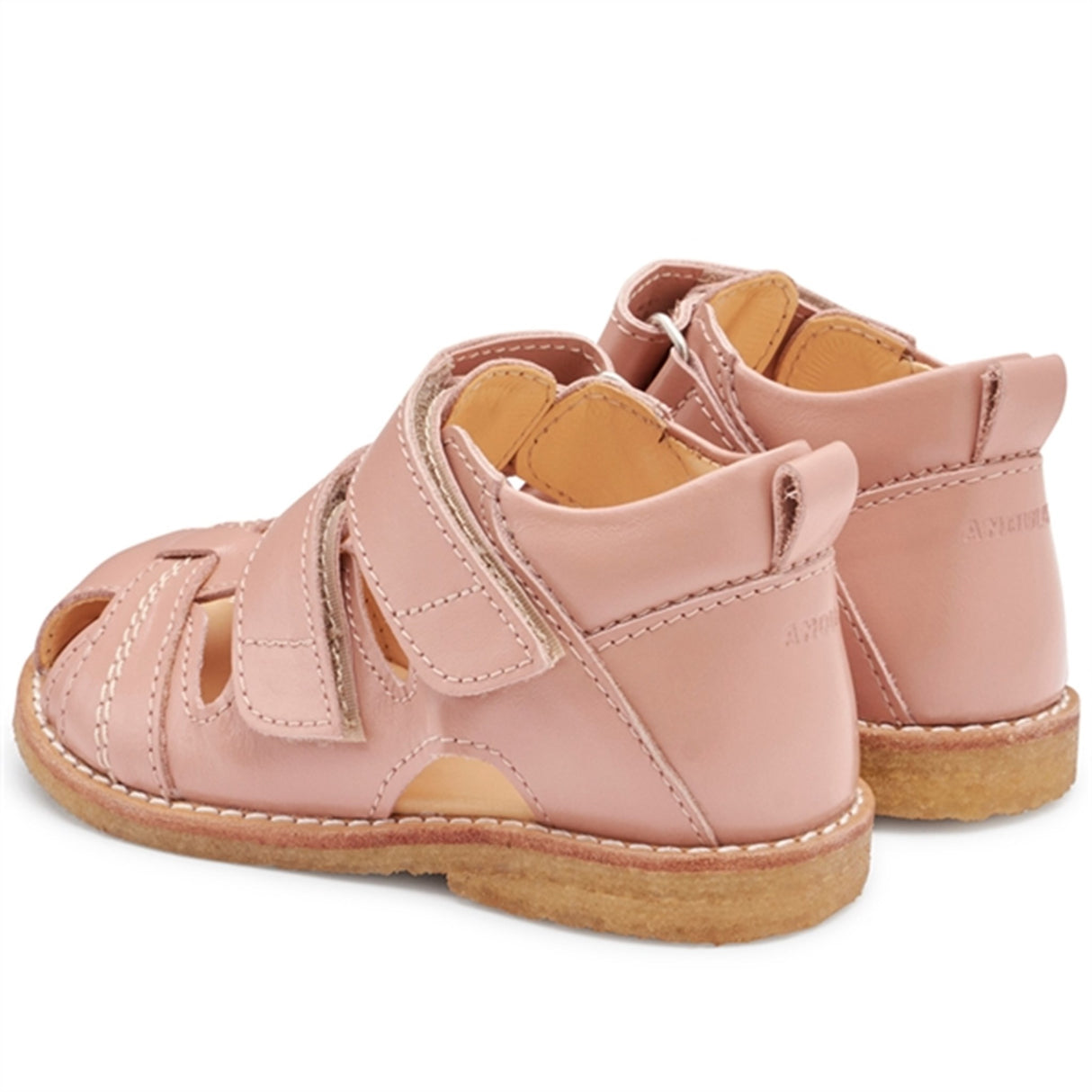 Angulus Starter Sandal W. Velcro Dark Peach 3