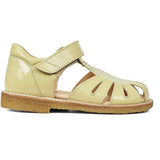 Angulus Sandal W. Velcro Light Yellow/Light Yellow Glitter 2