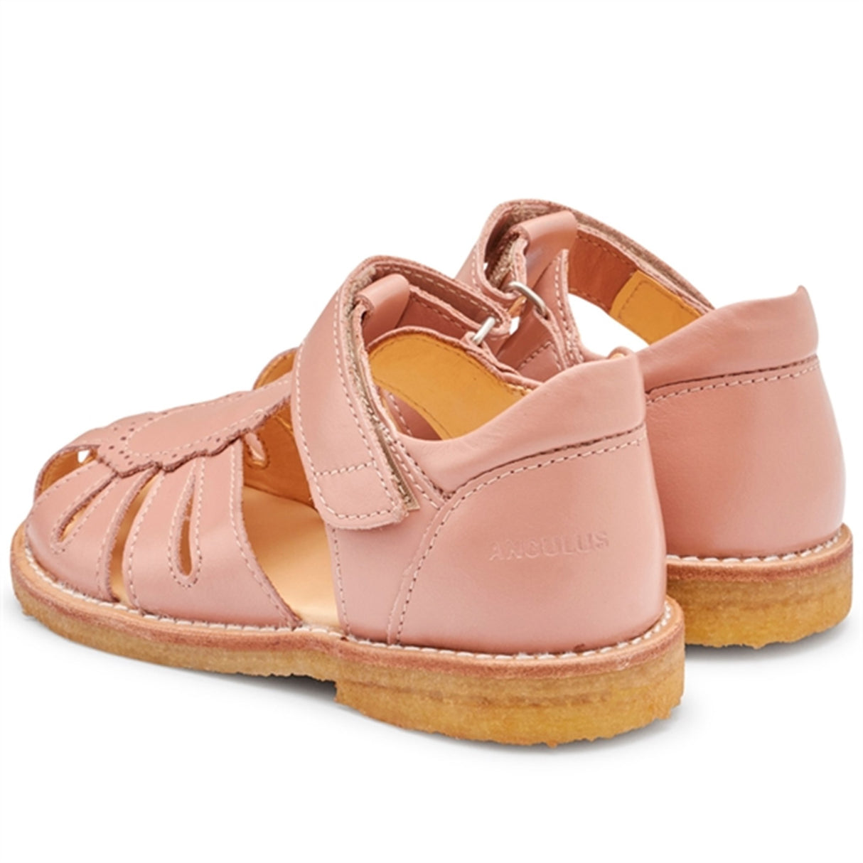 Angulus Sandal W. Velcro Dark Peach 3