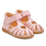 Angulus Starter Sandal W. Velcro Rose/Rose Glitter