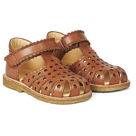 Angulus Starter Sandal W. Velcro Cognac