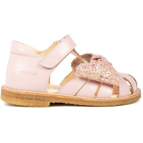 Angulus Sandals Pale Rose/Rose Glitter 2