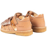 Angulus Starter Sandals Almond/Maple Glitter 3