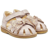 Angulus Starter Sandals Pale Rose/Rose Glitter