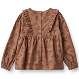 Wheat Berry Dust Flowers Blouse Nolia 4