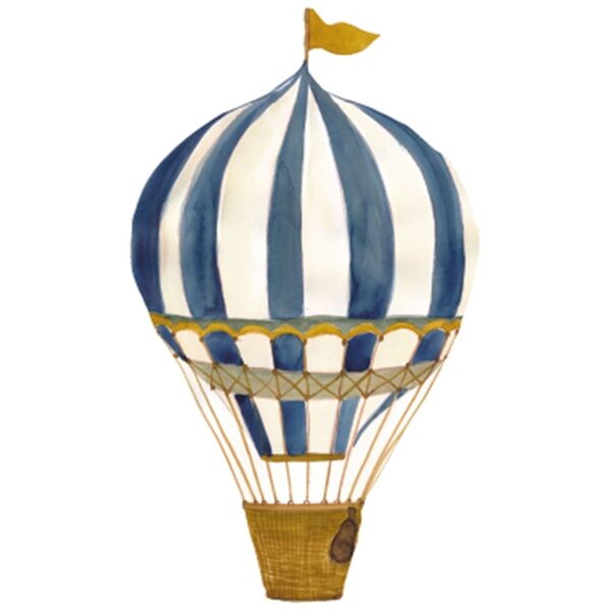 That's Mine Wall Stories Retro Air Balloon Large Blue