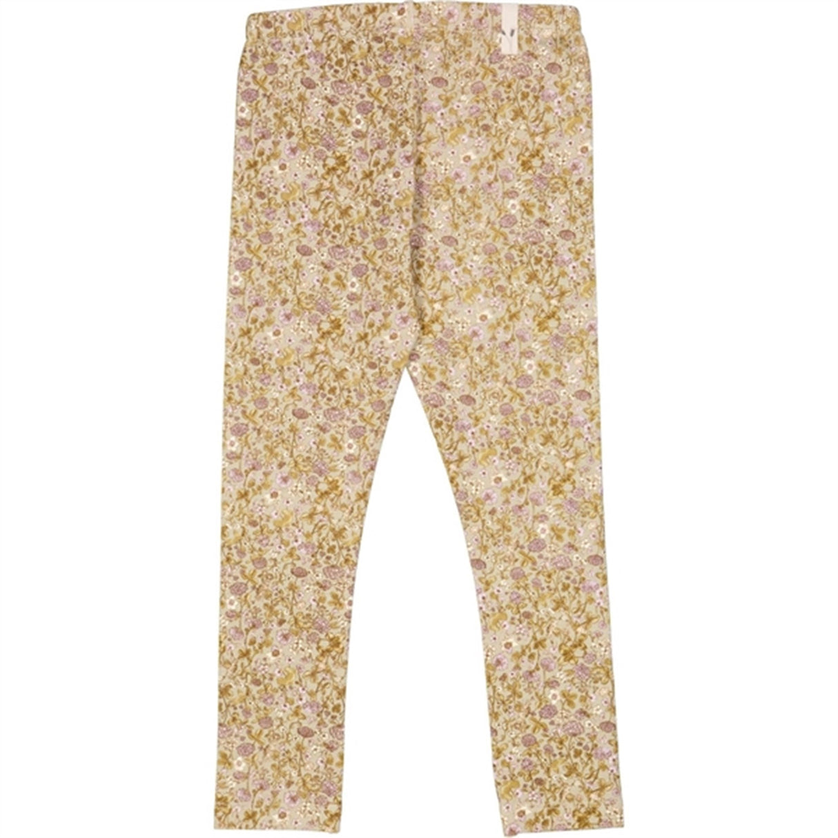 Wheat Fossil Flowers Jersey Leggings 3