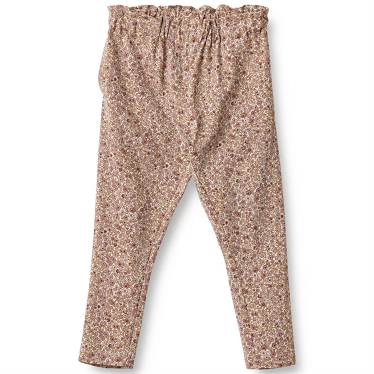 Wheat Grey Rose Flowers Malika Soft Pants