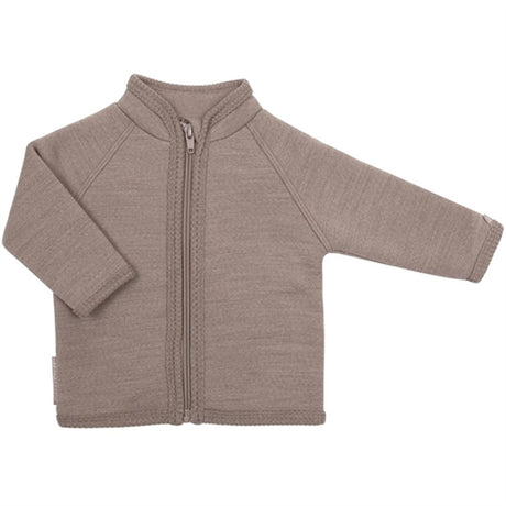 Smallstuff Wool Cardigan with Zipper Soft Powder