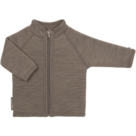 Smallstuff Wool Cardigan with Zipper Nature