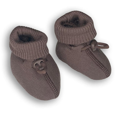 Smallstuff Wool Booties Rose Brown