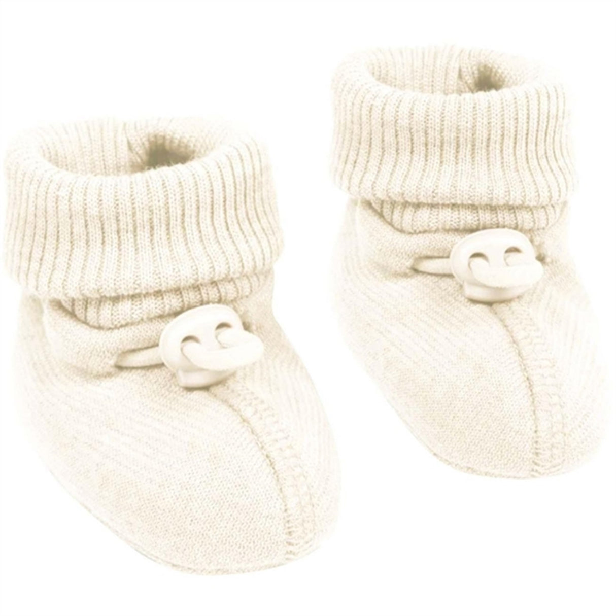 Smallstuff Wool Booties Off White