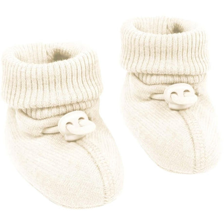 Smallstuff Wool Booties Off White