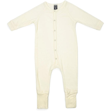 Smallstuff Wool Drop Needle Night Suit Off White