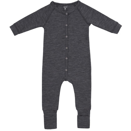 Smallstuff Wool Drop Needle Night Suit Dark Grey