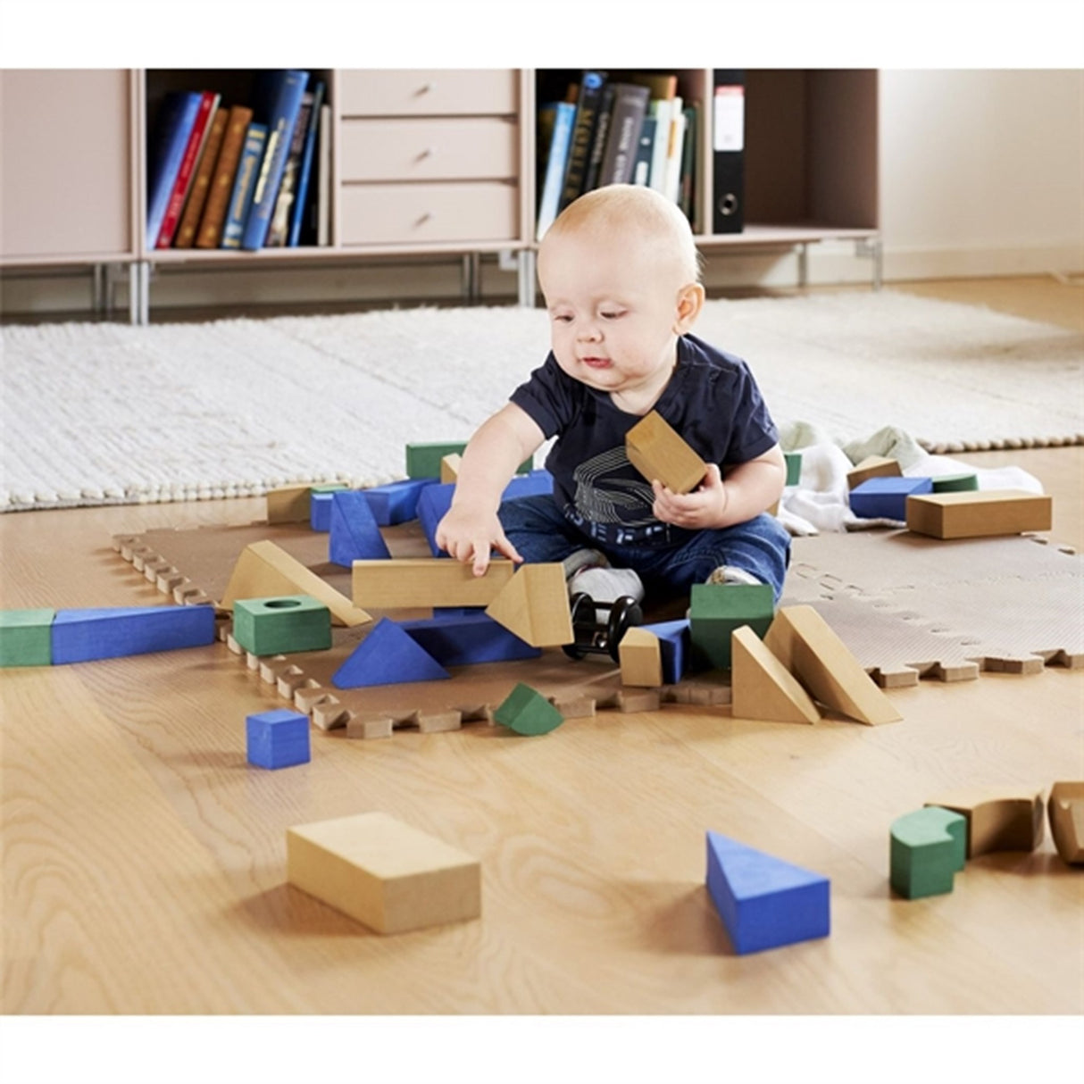 BabyDan Soft Foam Building Blocks Autumn 2