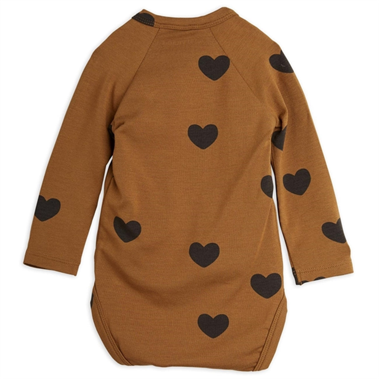 Mini Rodini Basic Hearts Brown Wrap Body