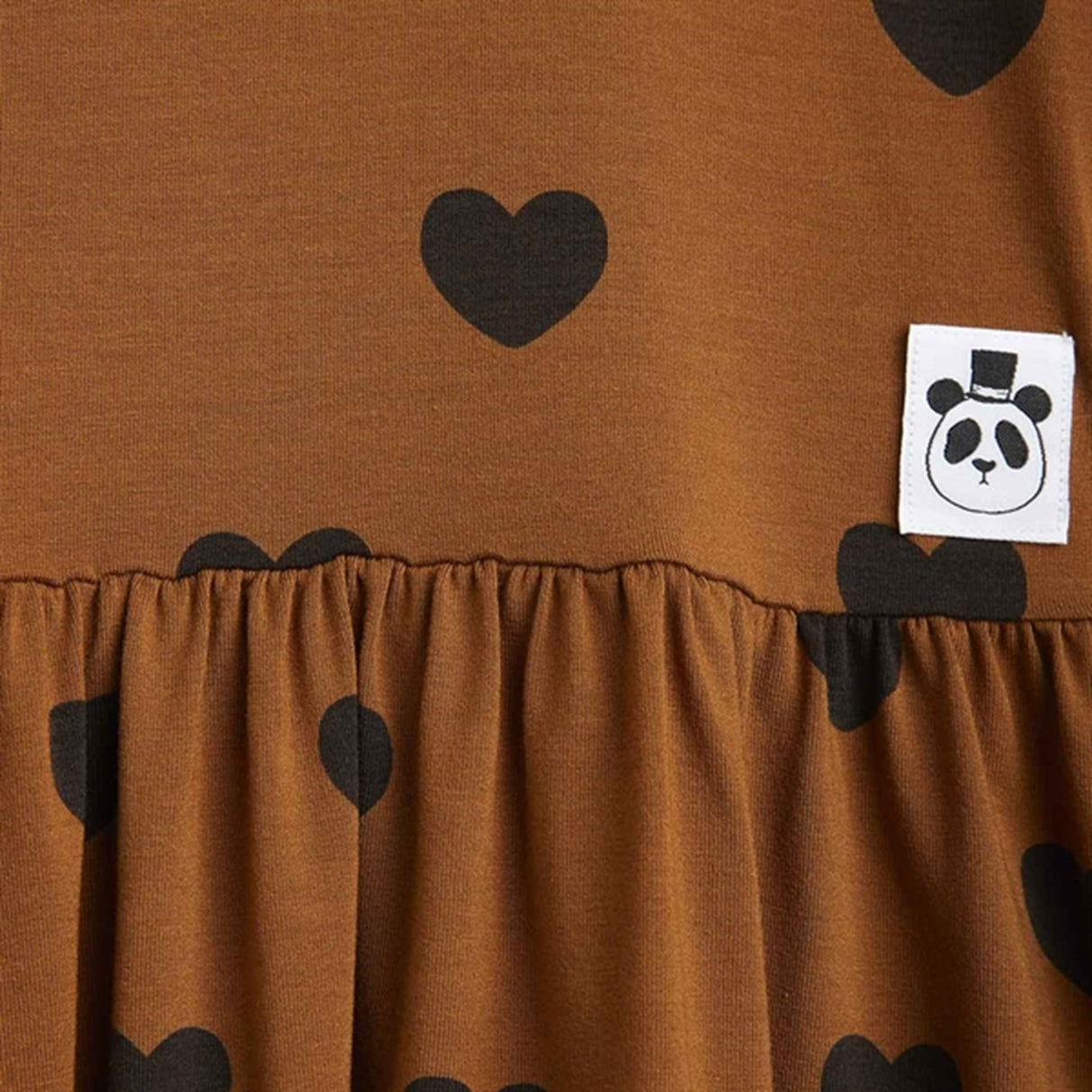 Mini Rodini Basic Hearts Brown Dress