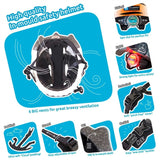 Crazy Safety Zebra Bicycle Helmet Black/White 4